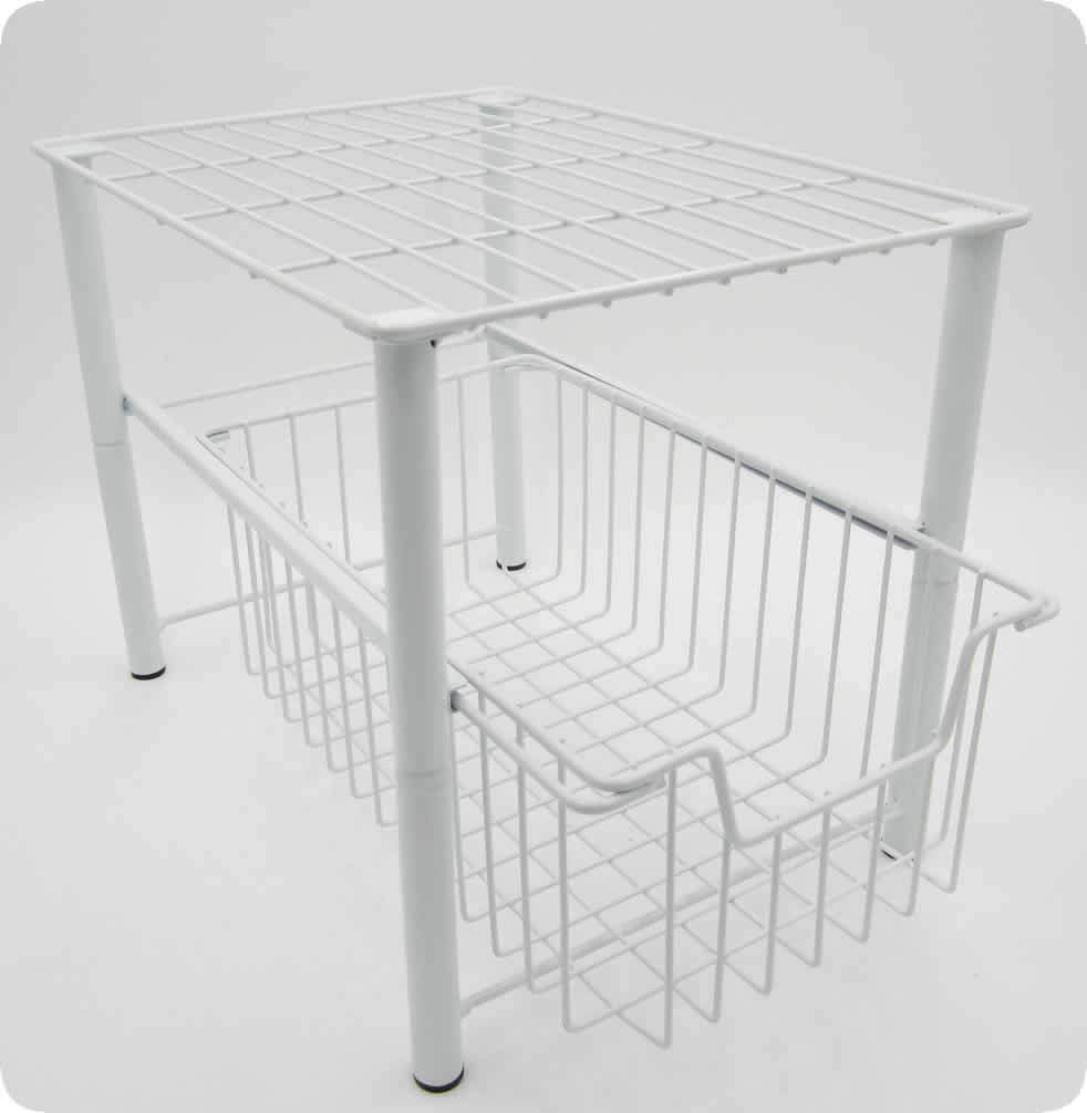 Non-deformable metal storage rack