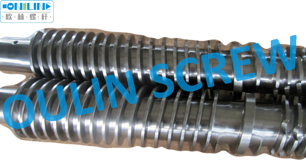 55/113 Twin Conical Screw and Barrel for PVC Extrusion