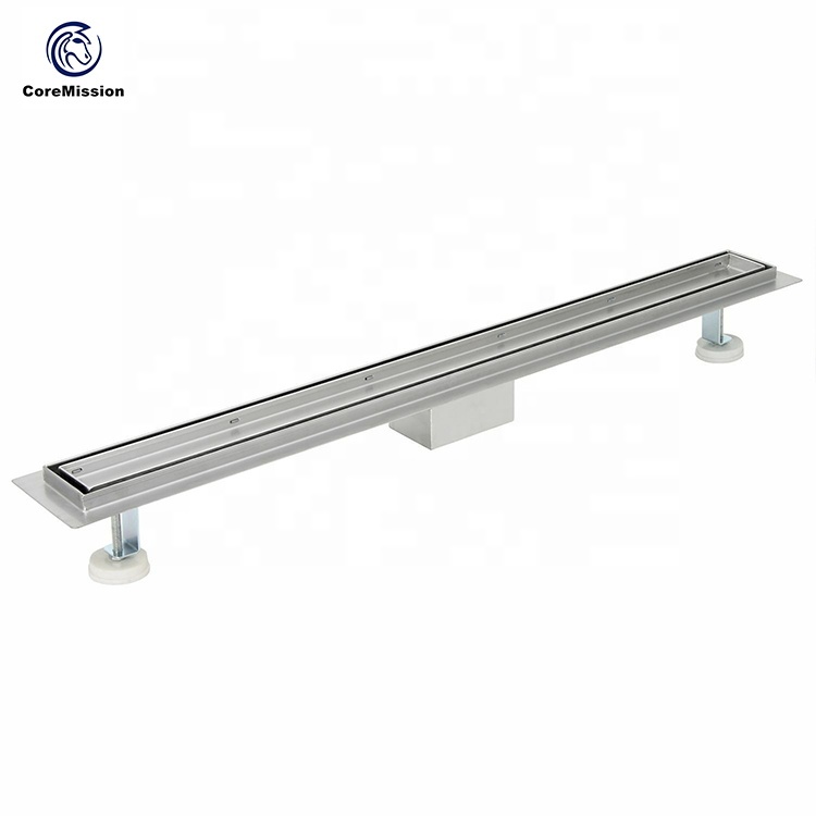 Brushed Long Stainless Steel Anti Odor Floor Drains