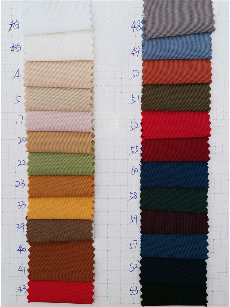 Wholesale eco friendly dyed wove cloth twill polyester fabric exporters