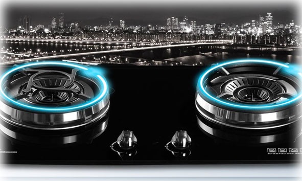 Double Burner Stoves Glass Design