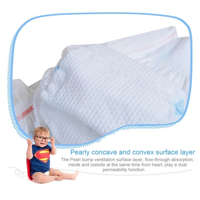 Full Cotton Baby Care Products M Size Disposable Baby Diaper From China Manufacturer