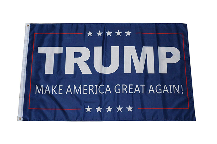 Retail Advertising Equipment Donald Trump Stick Flag