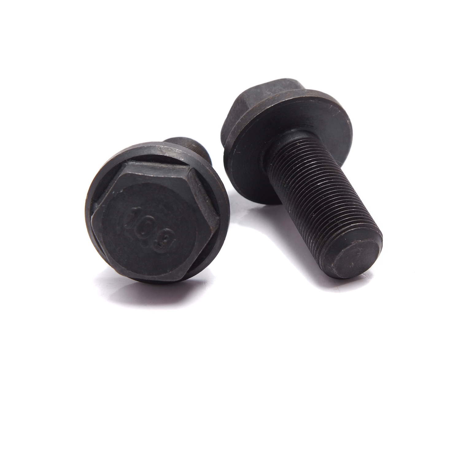 black oxide hex flange bolts