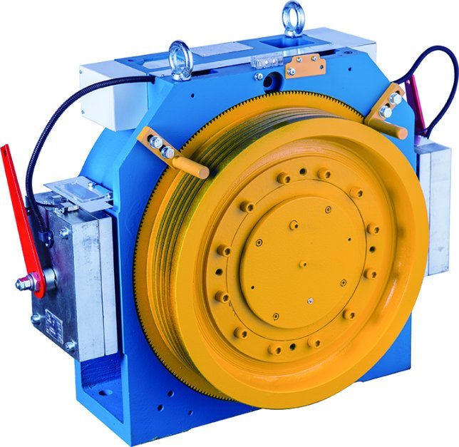 Lift Motor Mesin Elektronik 500kg Elevator Gearless Motor