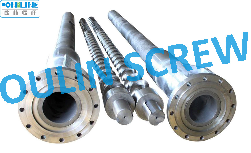 180/120, L/D=30 Conical Type Recycling Extrusion Screw and Barrel