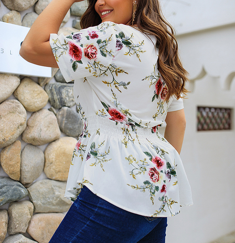 Casual Colorful Ladies' Blouses