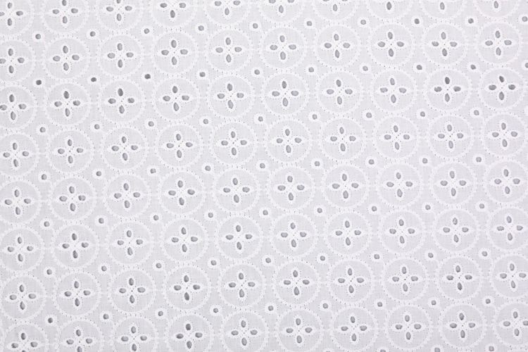 Woven 100% Cotton Dyed Embroidered Fabrics 