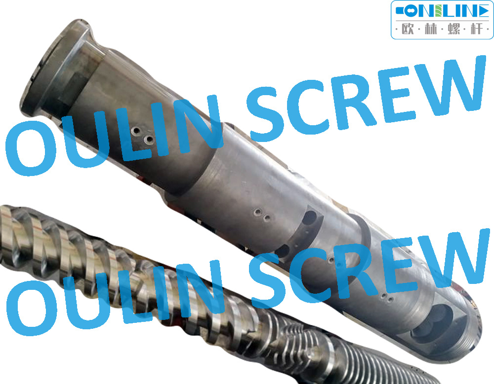 65/132 Twin Conical Screw and Barrel for PVC WPC Extrusion