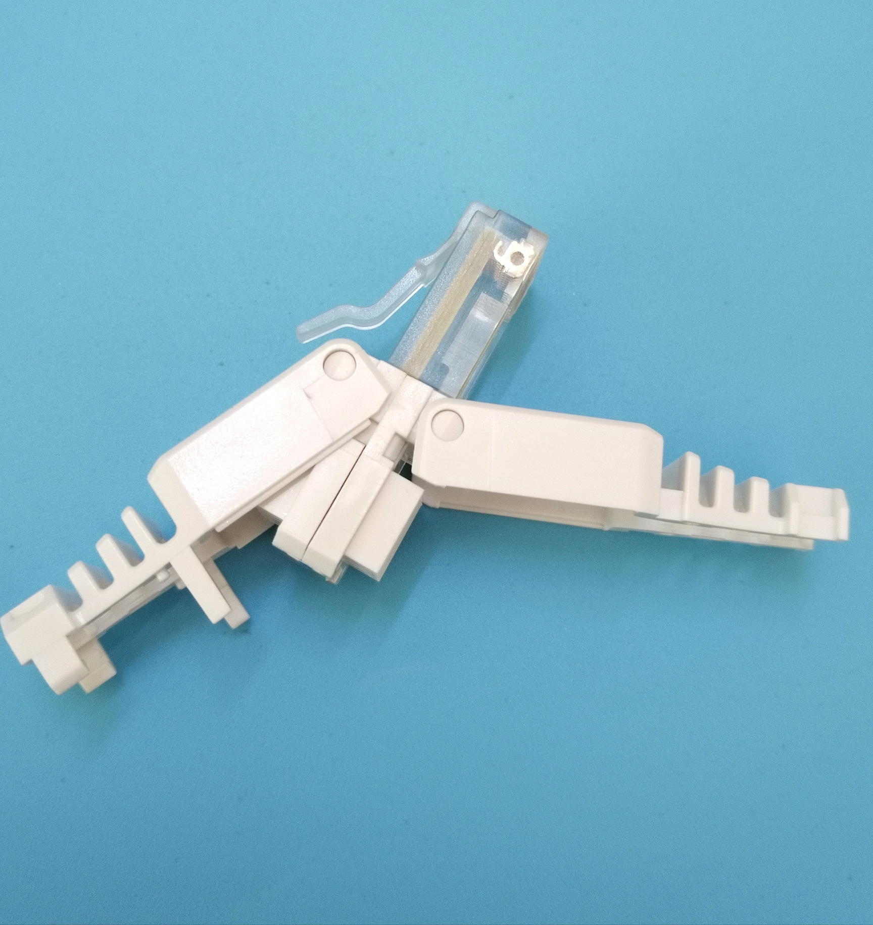 RJ45 UTP toolless plug Cat5e 8P8C connector