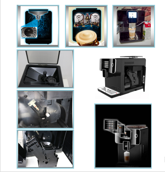 Touch Screen Display Automatic Expresso Coffee Machine China Manufacturer