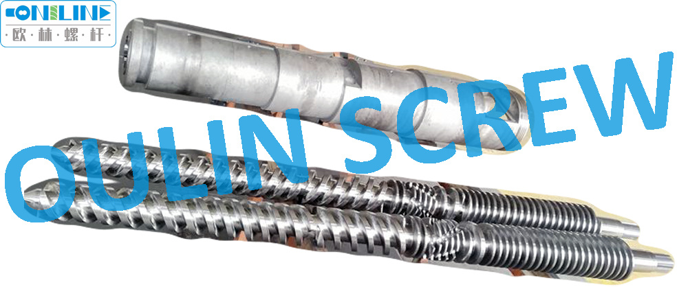 Jwell Liansu Jurry 80/156 Twin Conical Screw and Barrel for PVC Extrusion