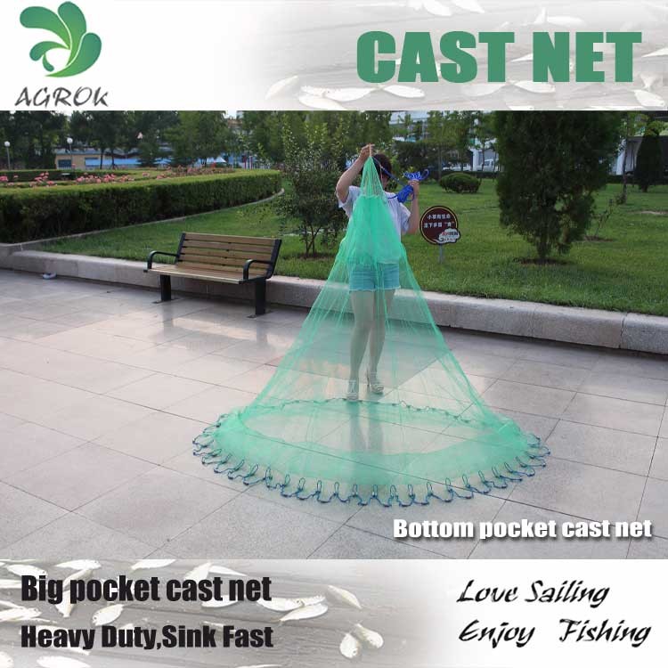 Shrimp cast net 10FT-12FT Top Pocket