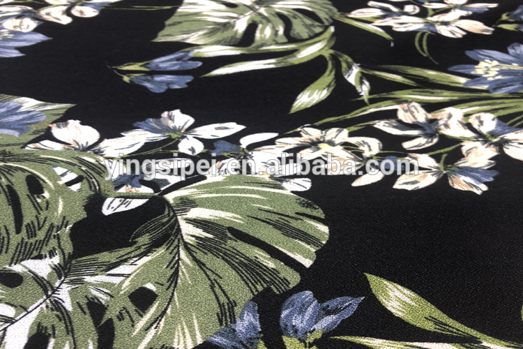 100% VISCOSE MOSS CREPE PRINTED FABRICS