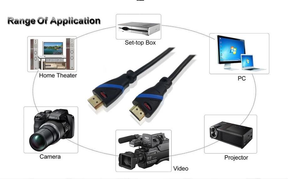 HDMI 케이블 1.5m HDMI 남성-남성 HDMI TV 케이블 금도금 1080P