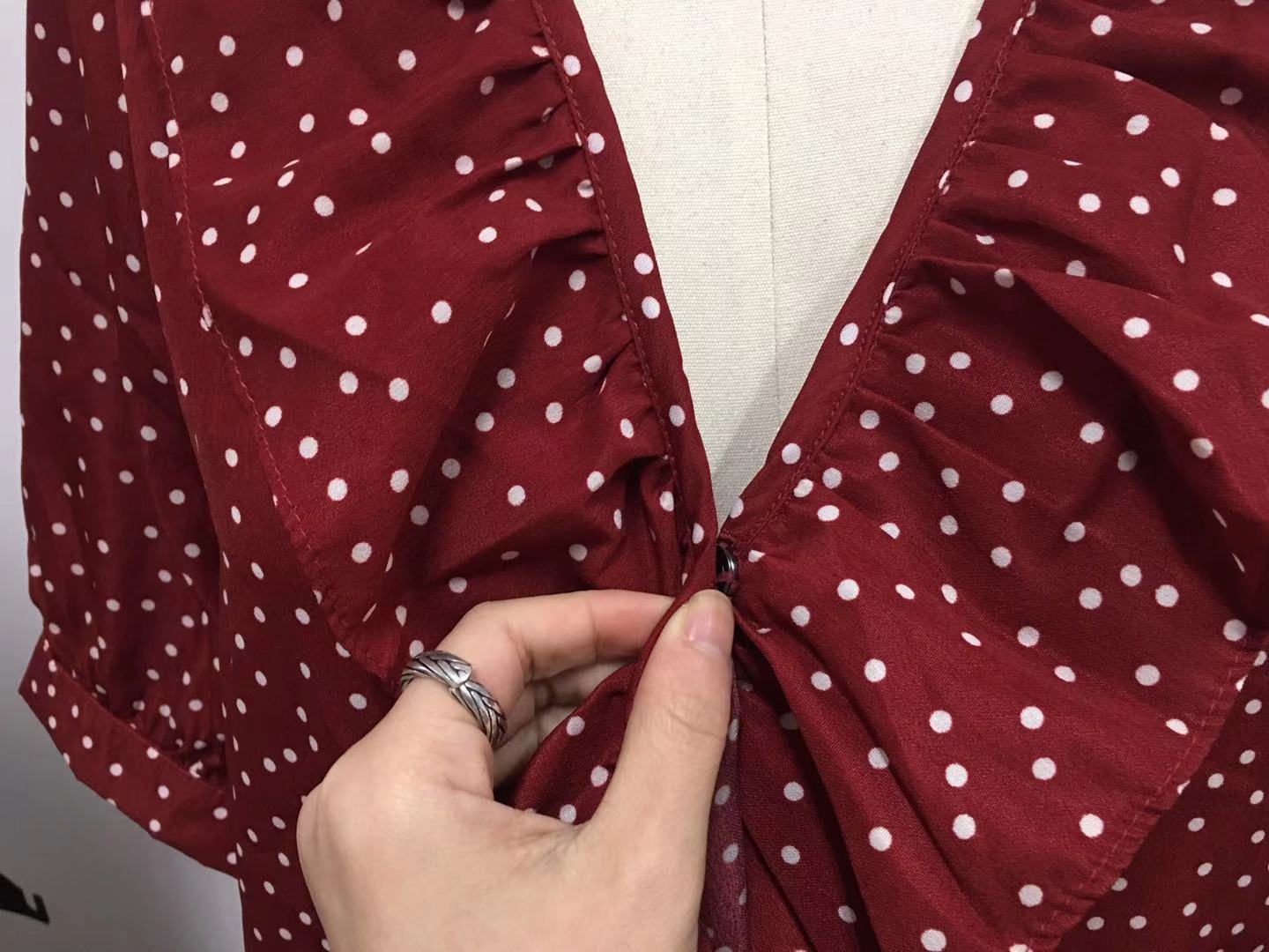 White Point Red Dress