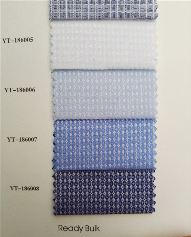 cotton yarn dyed high end jacquard shirt fabric