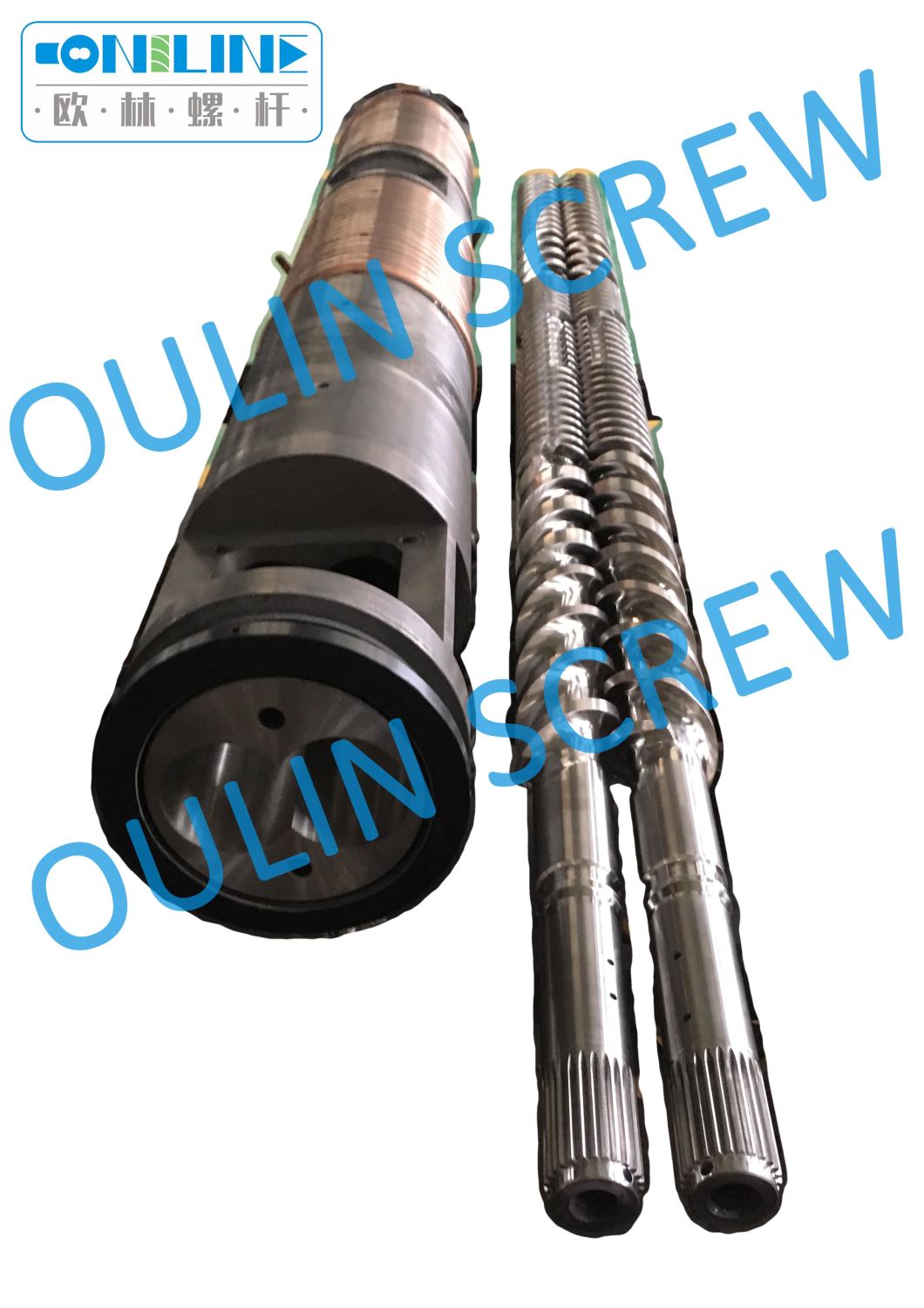 Bimetal Bausano 88mm Twin Double Screw Barrel for PVC Sheet