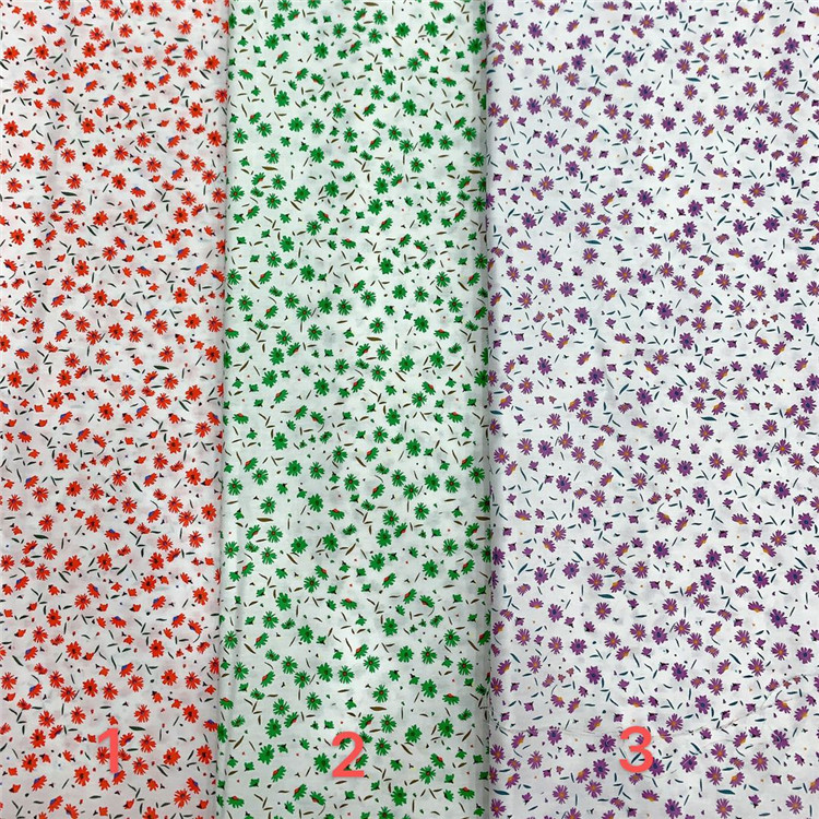 100% cotton plain poplin digital printed fabric