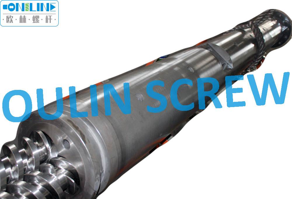 Bandera 110-28 barril de parafuso paralelo duplo para folha de PVC, tubo, perfil, extrusora de granulação