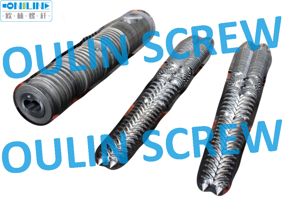 55/113 Double Conical Screw and Barrel for PVC Extrusion