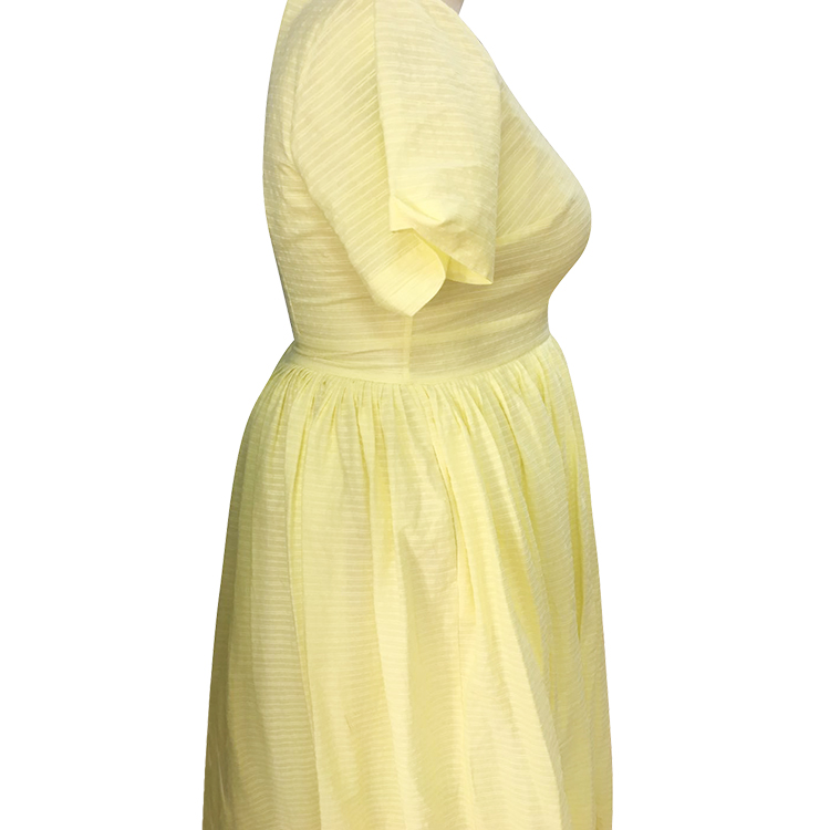 Short Sleeve V-neck Dress