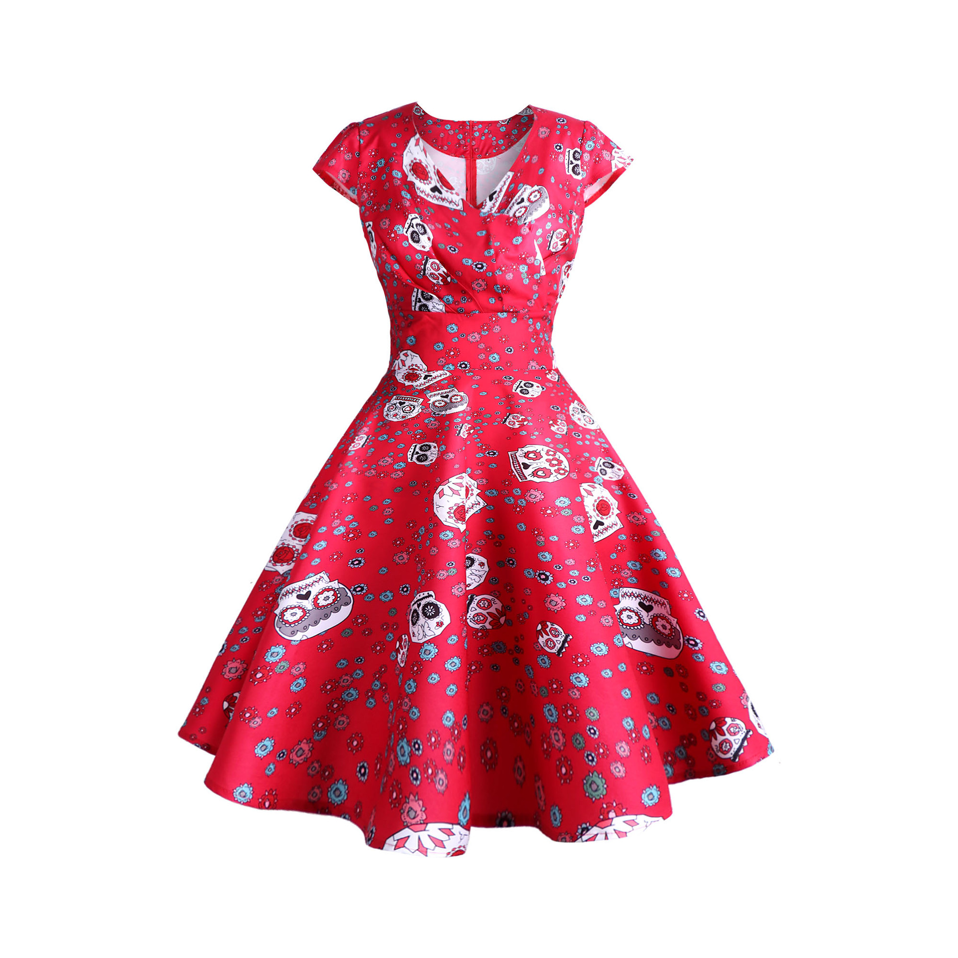 Retro Printed Dress