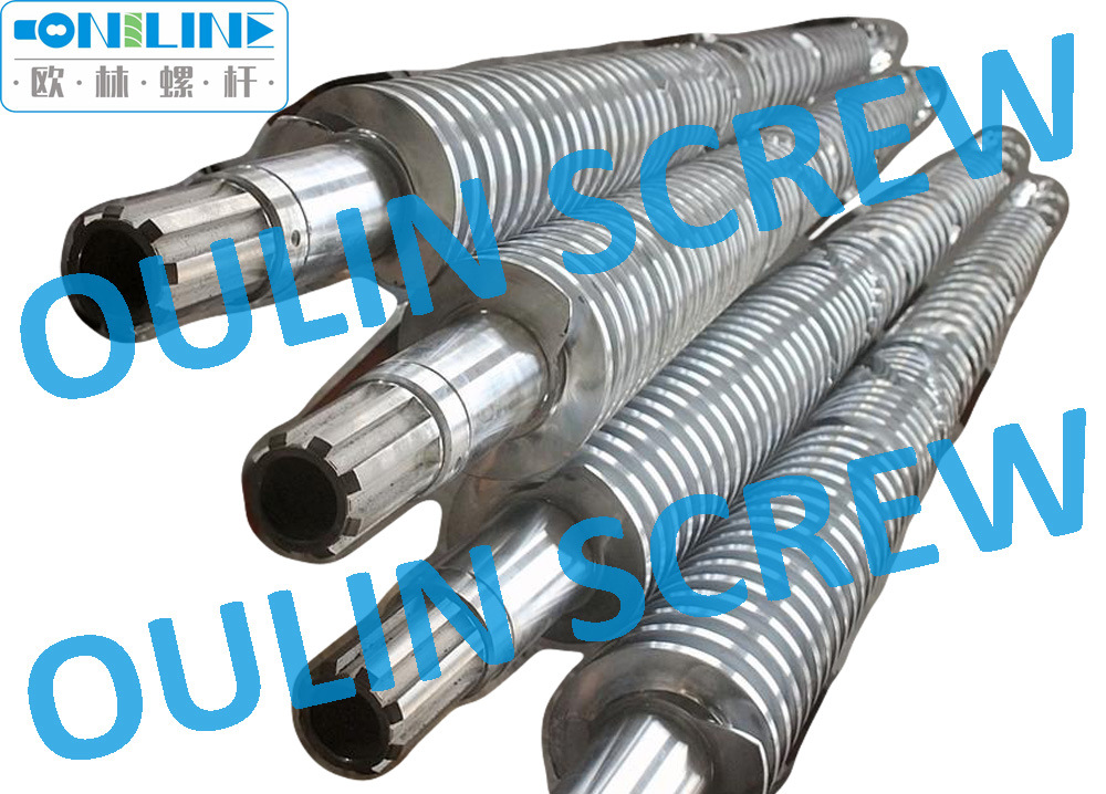 Jwell Sjsz80/156, Liansu Sz80/156 Twin Conical Screw Barrel for PVC Sheet Extrusion