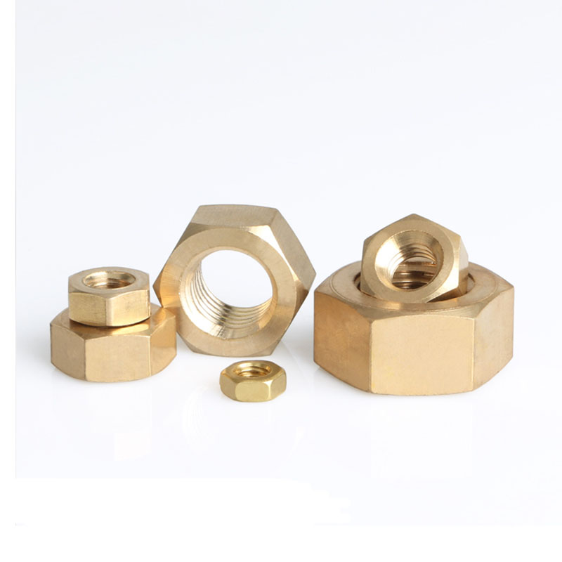  Hex Nuts Carbon Steel 5G Brass