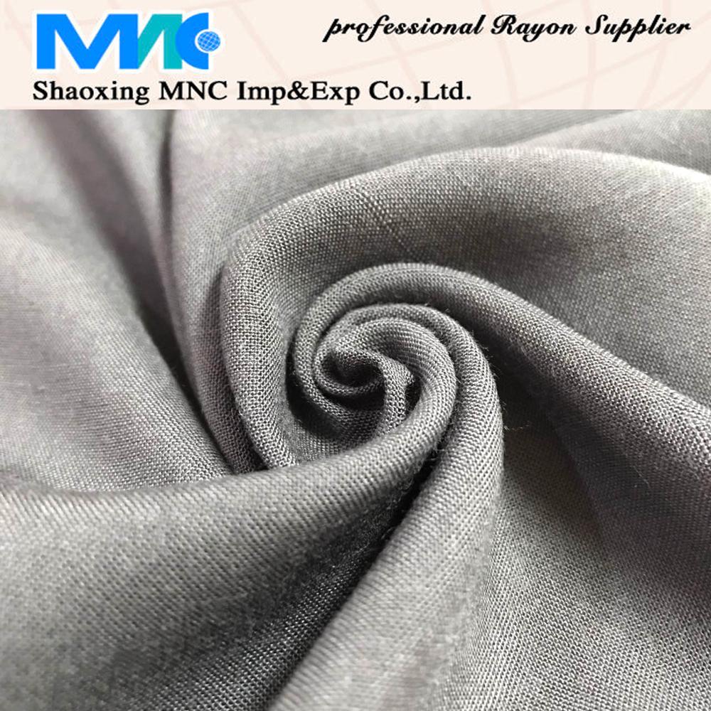 RECYCLED SPUN VISCOSE SOLID FABRIC