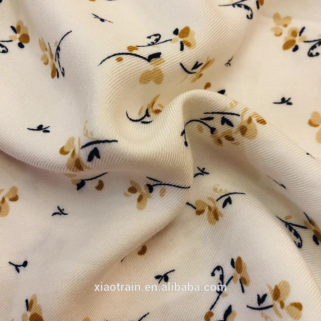Small Flower Rayon printed Fabric
