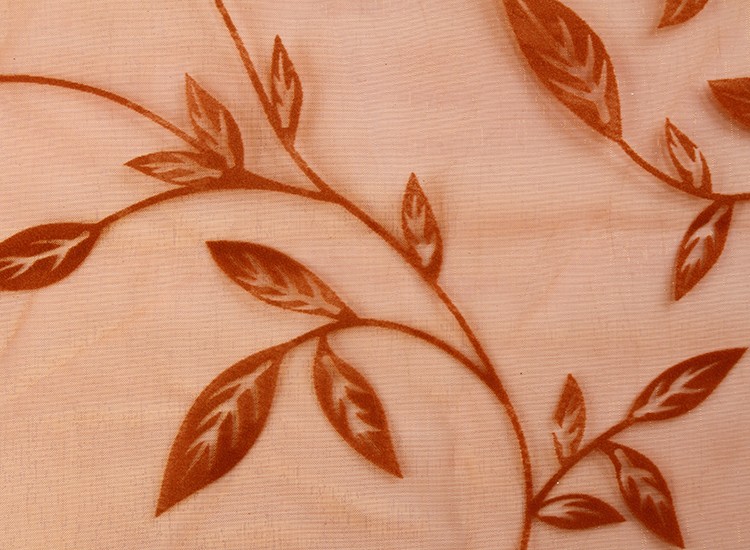 Top quality Organza Flocking fabric