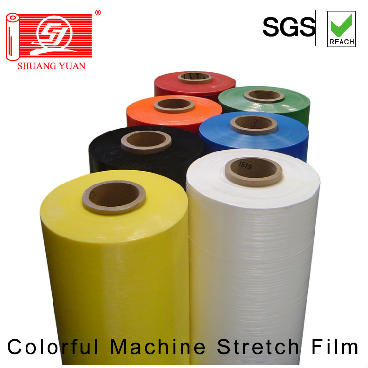 Film étirable rouge pour machine d'emballage de palette ou plastique vierge manuel LLDPE