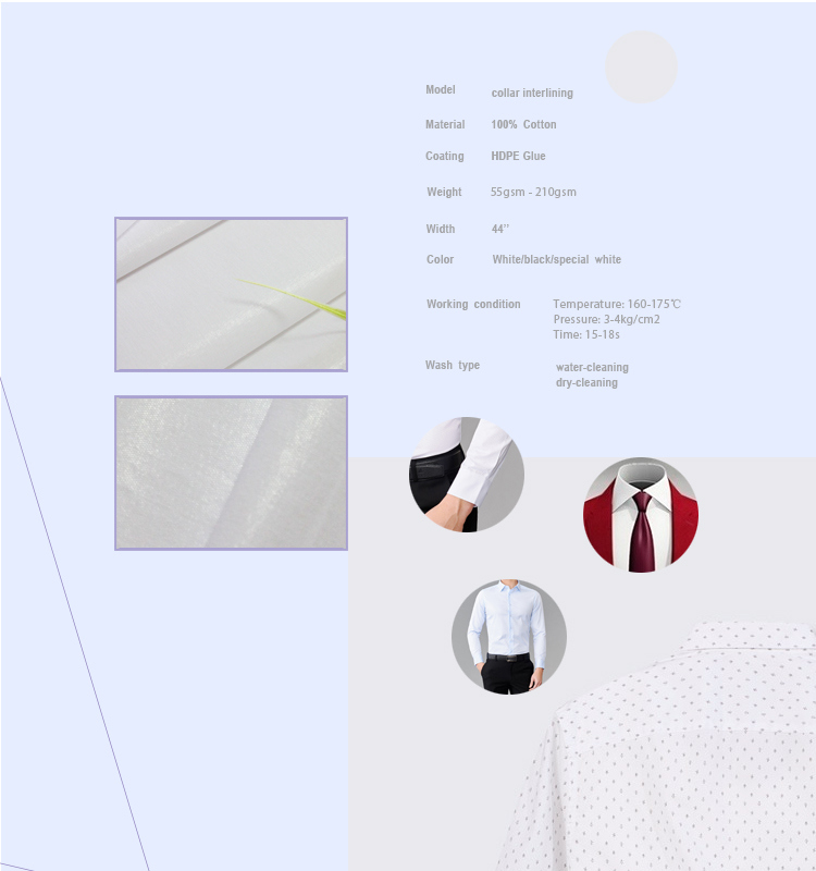 Woven Resin Interlining/ Collar Interlining /Shirts 40581s