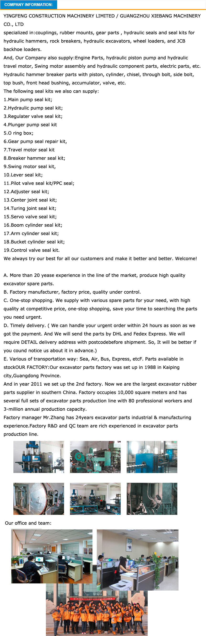 Genuine Japan Nok Rubber Oil Seal Ap2085g Original Manufacturer for Hydraulic Equipment Hitachi Jcb John Deer Kobelco Excavator Machinery Spare Parts