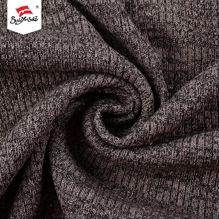 Comfortable Metallic Knitted Fabric