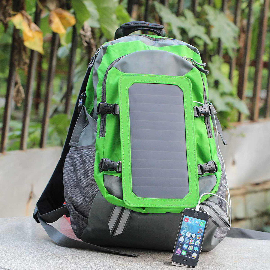 Solar Charger Backpack with 7 Watts Solar Panel