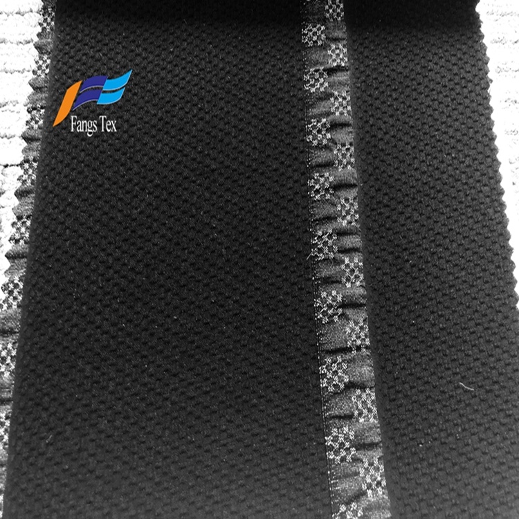 100% Polyester Fukuro Jacquard Formal Black Abaya Fabric 5