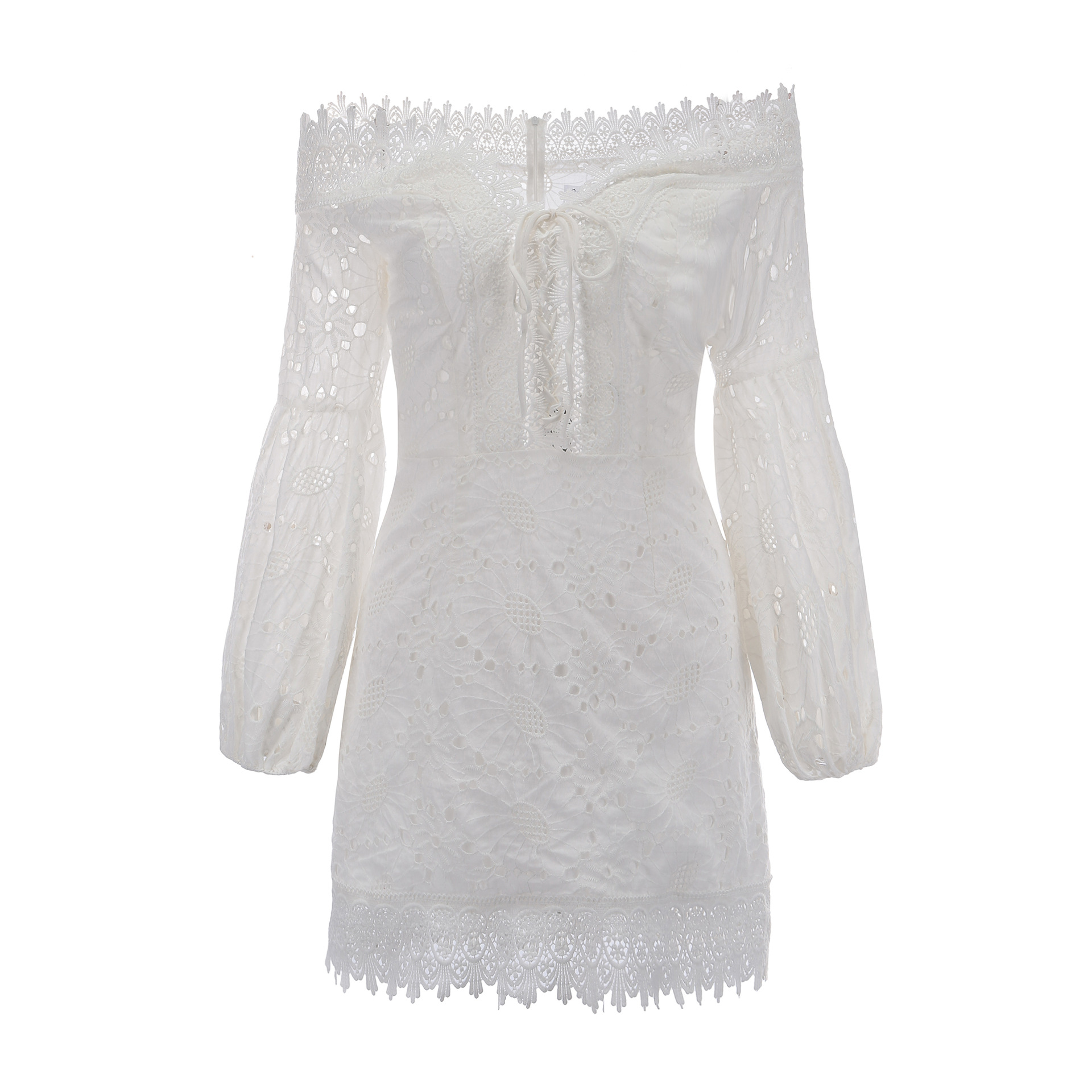 Women Sexy Puff Sleeve Dress