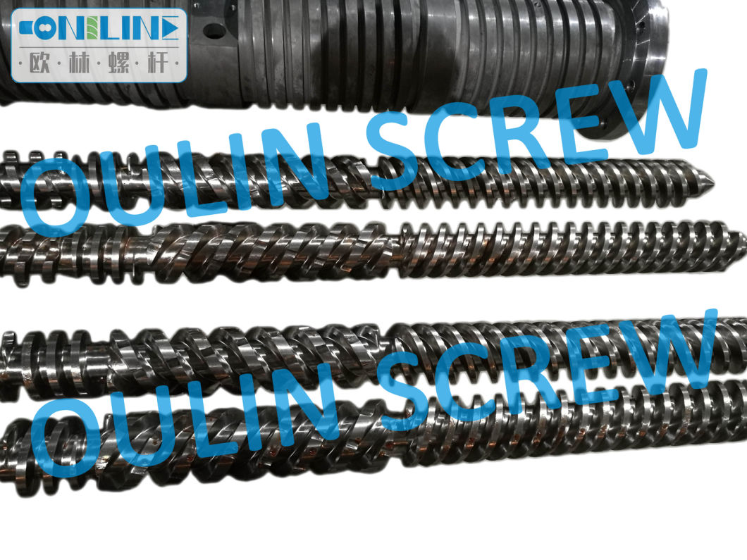 Supply Theysohn Double Parallel Screw and Barrel for Pipe, Profiles, Sheet, Pellets.