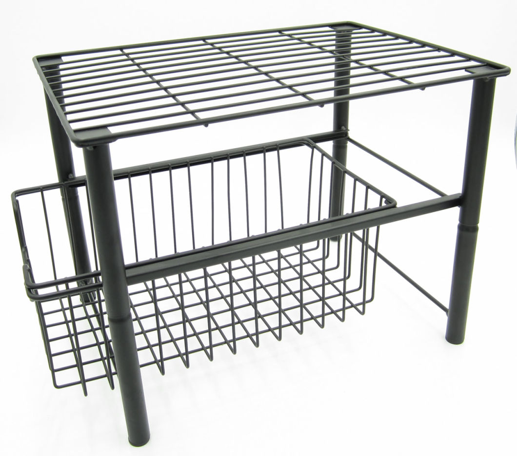 Non-deformable metal storage rack