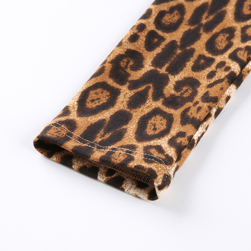 Long Sleeve Leopard Swimwear