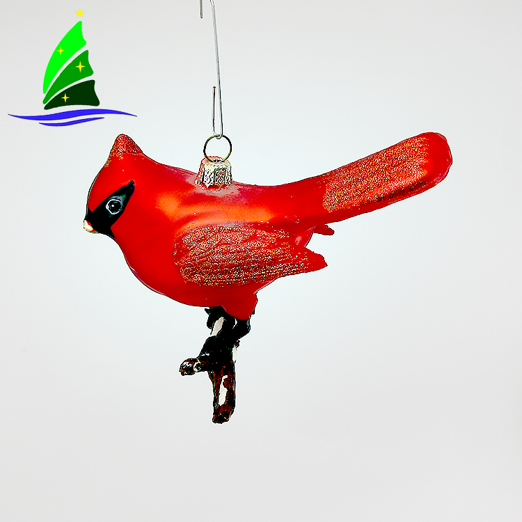 Ornaments Glass Small Bird