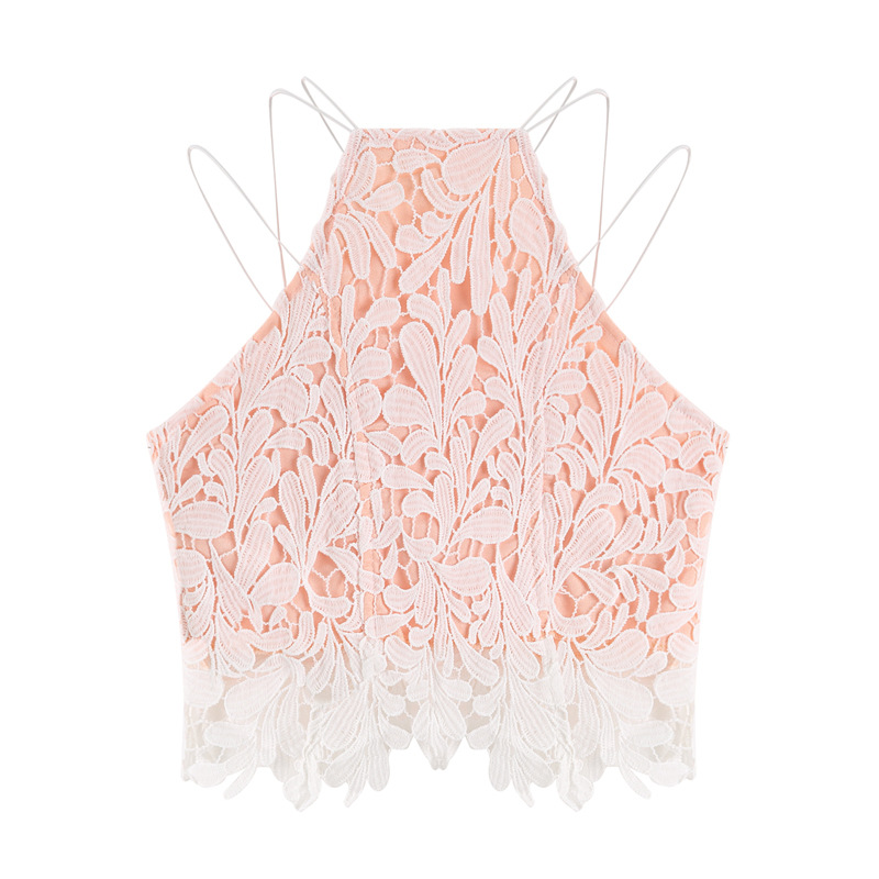Outside Wearing Women Lace Vest