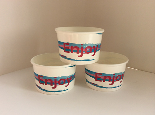 12oz Paper Ice Cream Bowl with Lid Custom Printed Double Wall Paper Cups with Great Price