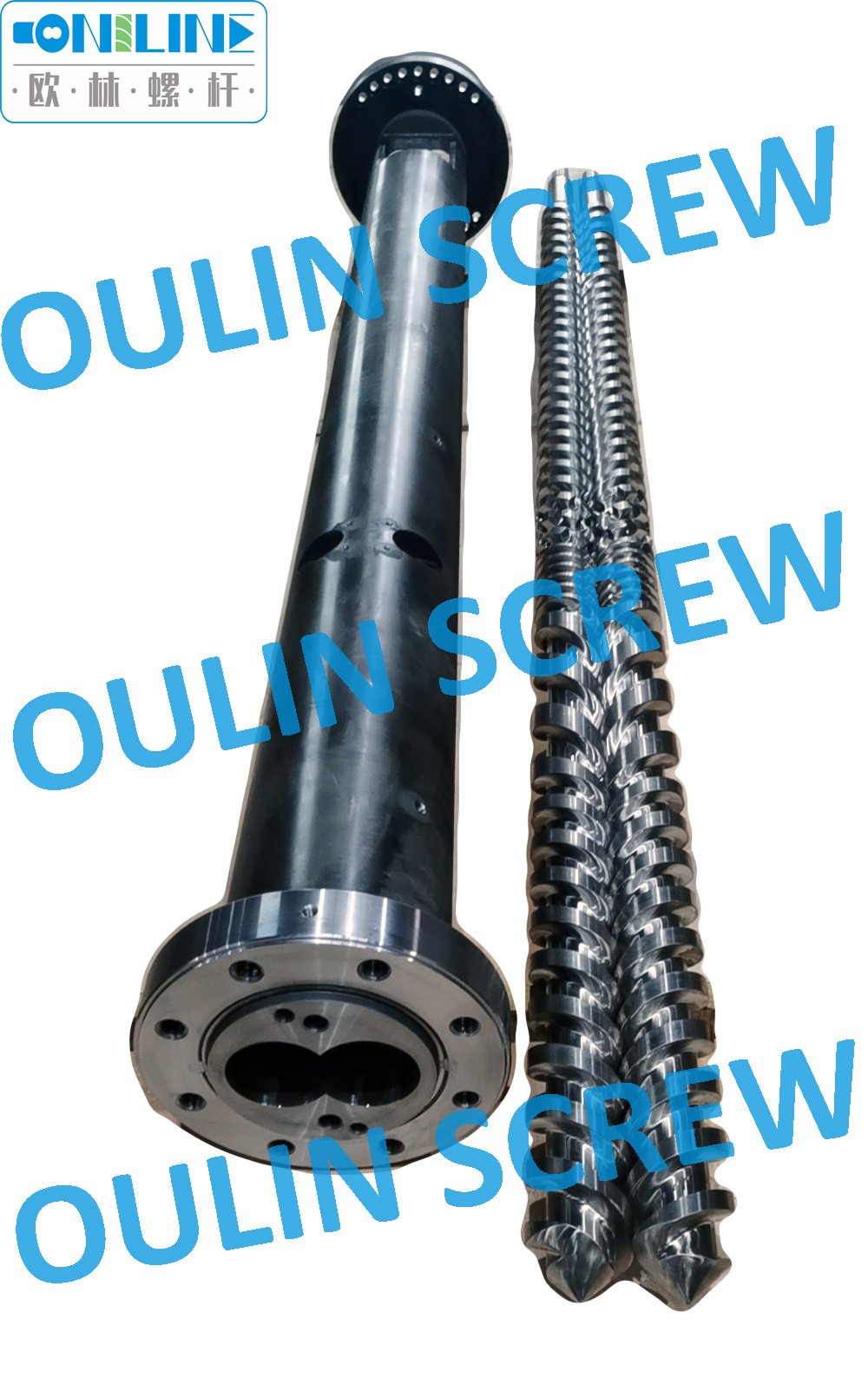 Factory Direct! Cincinnati 93mm Twin Screw and Barrel for PVC Profile