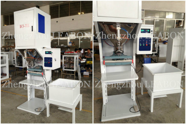 Leabon 25-50kg/Bag Sewing Type Rice/Wood Pellet Packing Machine