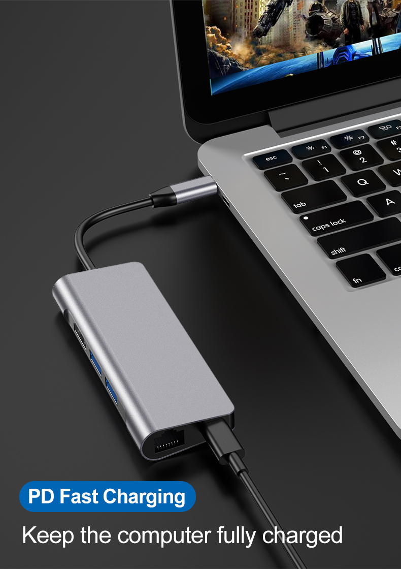 Usb Hub with Power Adapter