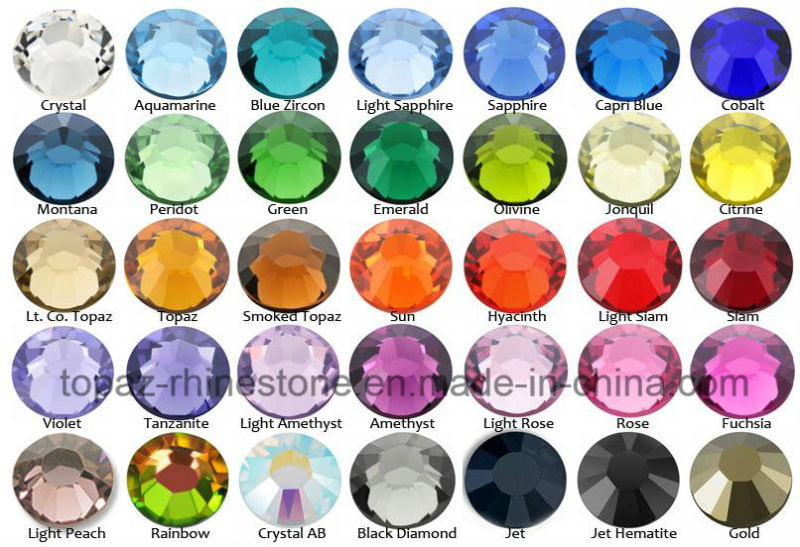 Factory Direct Hot Fix Crystal Rhinestone for Garment (SS10 Siam/4A grade)