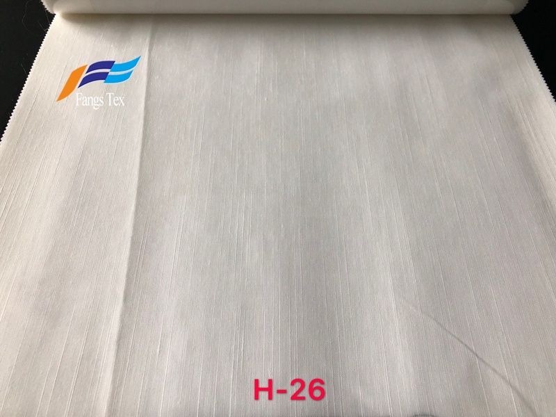 New White Plain Dyed Cheap Window Curtain Fabric 2